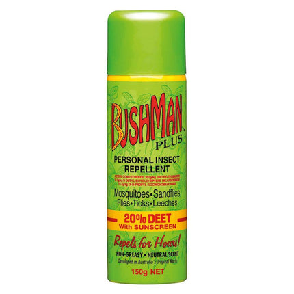 BUSHMAN Plus Aerosol 20% Deet 150g