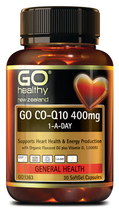 GO CoQ10 400mg 1-A-Day 30caps