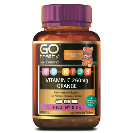 GO KIDS Vit C 260mg Orange 60s
