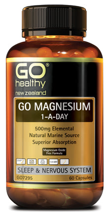 GO Magnesium 1-A-Day Caps 500mg 60s