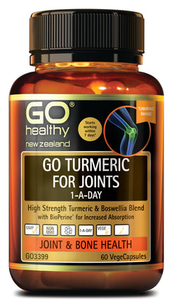 GO Turmeric for Joints 1ADay 60Vcap