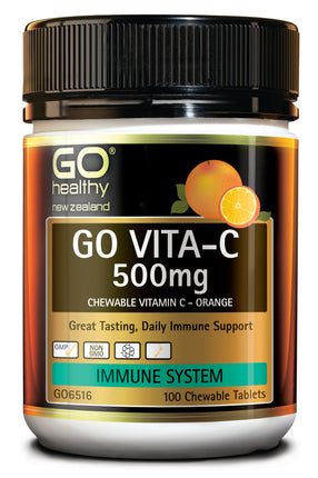 GO Vita-C 500mg Orange 100 Chew