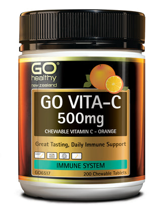 GO Vita-C 500mg Orng Chew Tabs 200s