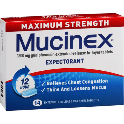 MUCINEX Max. Strength 1200mg 14s