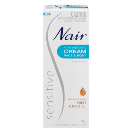 NAIR Hair Rem Cr Face&Body Sens 150g