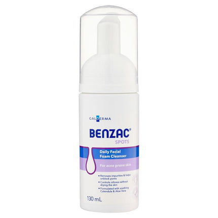 BENZAC Daily Facial Foam Clnsr 130ml
