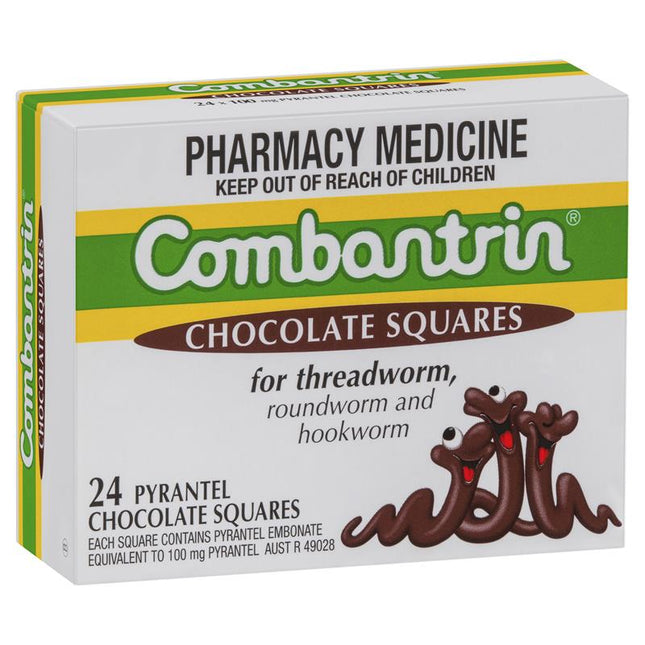 COMBANTRIN Chocolate Squares 24