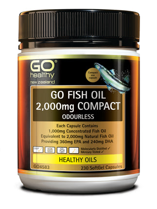 GO Fish Oil 2000mg Odourless 230cap