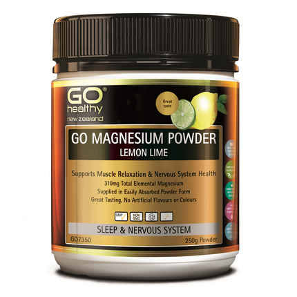 GO Magnesium Pwd Lemon & Lime 250g