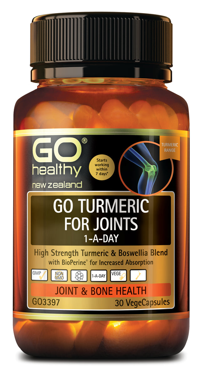 GO Turmeric for Joints 1ADay 30Vcap