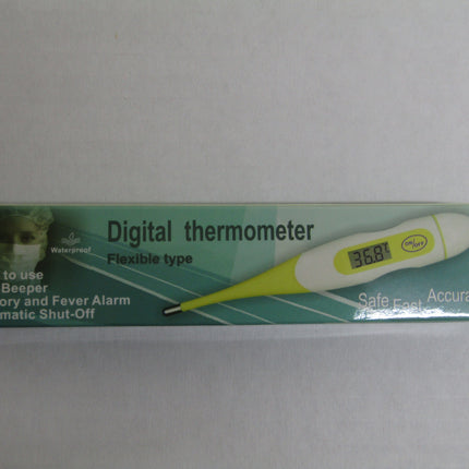Digital Thermometer Green Flexible Tip