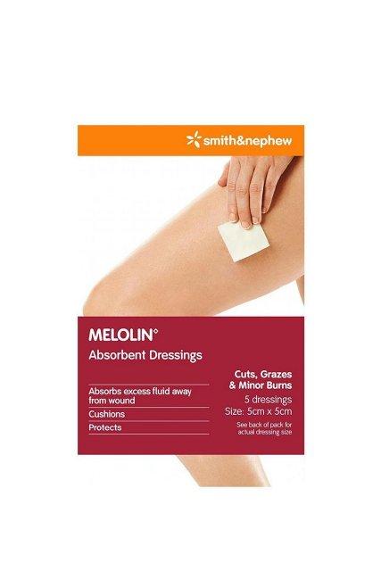 MELOLIN Abs. Dressing 5x5cm 5pk