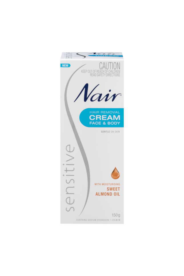 NAIR Hair Rem Cr Face&Body Sens 150g