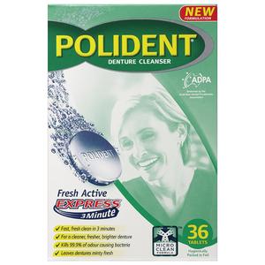 POLIDENT Express 3 Min. Dent.Tab 36