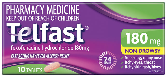 TELFAST Tablets 180mg 10s