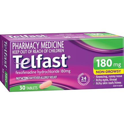 TELFAST Tablets 180mg 30s