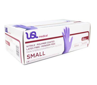 USL Gloves Nitrile Polymer Powder S