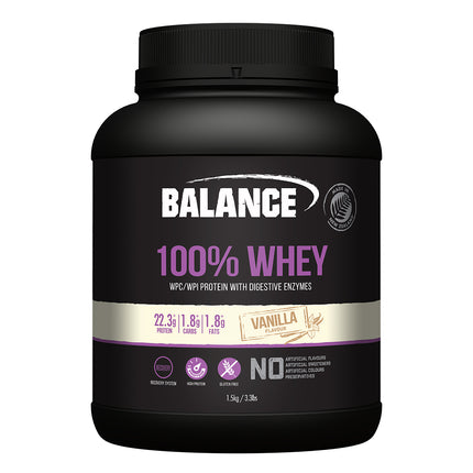 Balance 100% Whey Protein 1.5kg - Vanilla