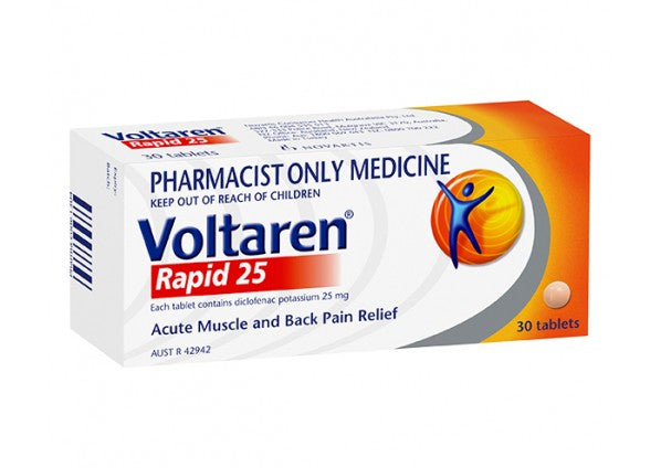 Voltaren Rapid Tabs 25mg 30s