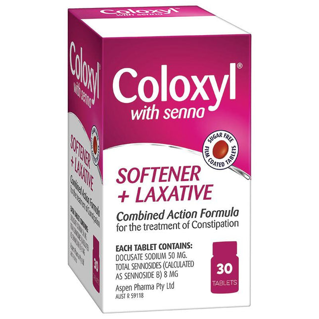 Coloxyl and Senna Tabs 30s