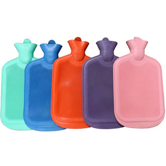 Hot Water Bottle Double Ribbed 2 Litres Assorted