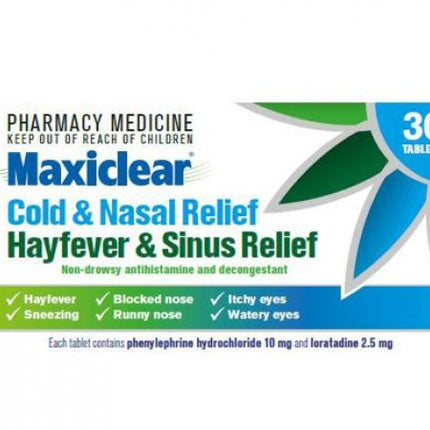 MAXICLEAR Cold & Nasal H/F&Sinus 30s