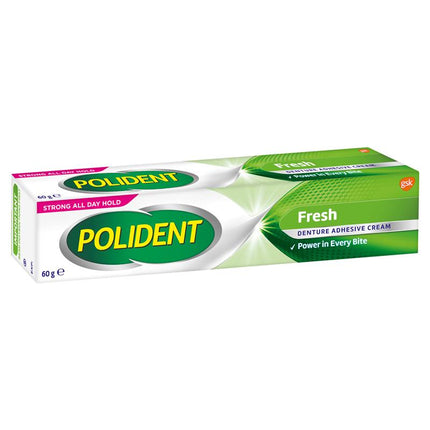 Polident Denture Adhesive Cream Fresh Mint 60g