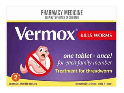 VERMOX Tabs 100mg 2s