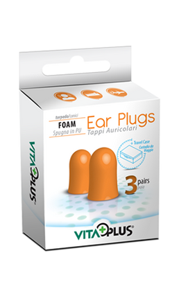 VitaPlus Ear Plugs Foam Torpedo 3pr